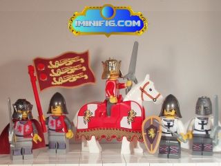 Custom LEGO assassins creed King Richard with Horse 4 Crusaders and 