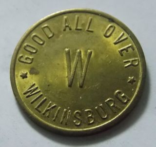 vintage wolkinsburg pa free parking token  7