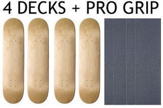 BLANK Skateboard DECKS Deck 7.75 (7 3/4) NATURAL INCLUDES PRO 