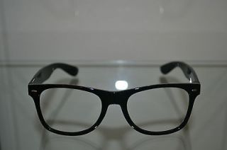   Clear Lens BLACK FRAME Hipster Glasses Sunglasses GREAT QUALITY