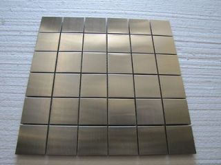 SHEETS  5 SQ/F STUNNING Stainless Steel Mosaic Tiles on Mesh