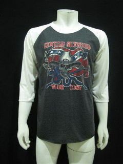 LYNYRD SKYNYRD Tour 1987 Vintage Rock Punk Re Printed Jersey T Shirt 