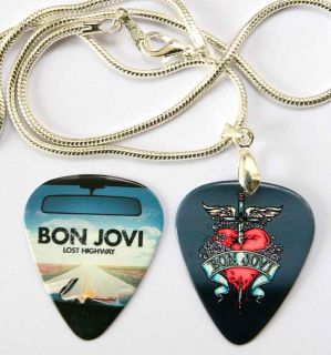 Bon Jovi Lost Highway Necklace + Matching Guitar Pick