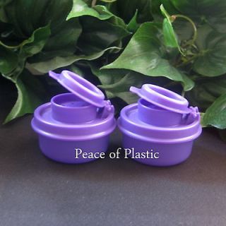 Tupperware RARE MINI Small SMIDGET Smidgets Purple SALT N PEPPER 