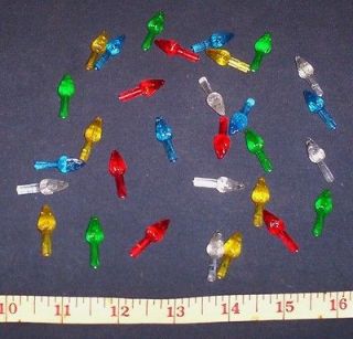 Lot of 30 Replacement Jewel BULBS Ceramic Mold CHRISTMAS Tree Holland 