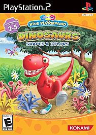 Konami Kids Playground Dinosaur Shapes and Colors Sony PlayStation 2 