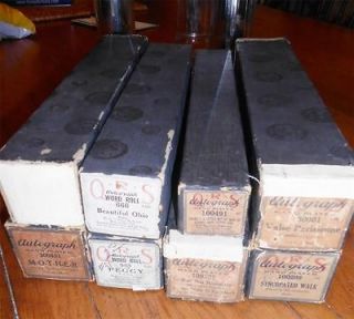 Newly listed Lot of 8 Antique Piano Player Rolls Various Songs Age 