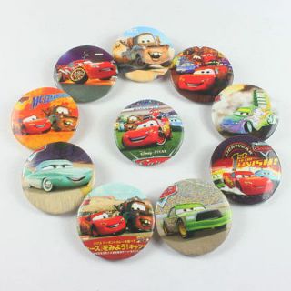 Bulk 10 pcs McQueen Car Badge Pin Button for Kids Birthday Party Favor 