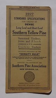   for Dense Southern Yellow Pine Timbers Joists Assoc New Orleans LA
