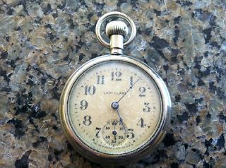antique new haven watch co lady clare dollar pocket watch
