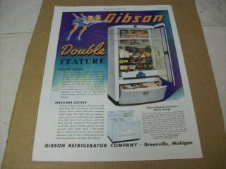 1947 gibson refrigerator advertisement vintage ad  