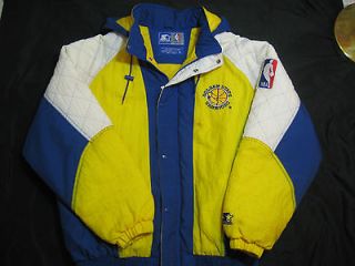   STATE WARRIORS VINTAGE mens XL authentic STARTER NBA coat jacket rare