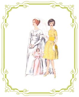 137 mad men style wedding gown pattern for fashion dolls