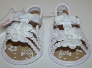 Koala Baby White Infant Sandals with Flower Size 1 2 NWT Free Shipping