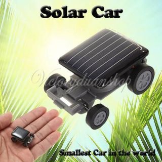 Smallest Mini Solar Powered Robot Racing Car Toy Gadget