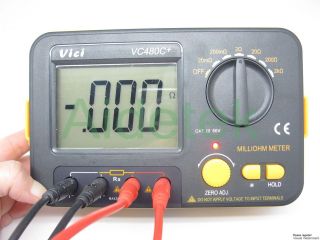   Milliohm Meters vs Extech 4 wire kelvin clip 0 adjust large LCD