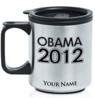 personalized stainless coffee mug obama 2012  39