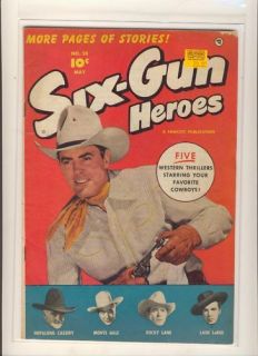 six gun heroes 20 fawcett comic hopalong cassidy time left