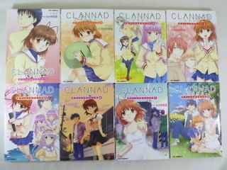 CLANNAD Official Comic Manga Complete Set 1 8 Key Juri Misaki Book 