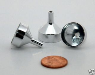   Tip Mini Aluminum Funnels for Perfume Transfer ~ Small Silver 16.5mm