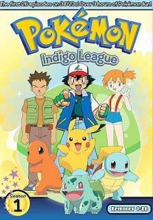 Pokemon   Season 1 Indigo League DVD, 2006, 3 Disc Set, Dubbed