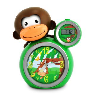   Zoo MoMo Monkey Childrens Sleep Trainer & Alarm Clock Green/Yellow