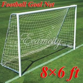 8x6ft Football Soccer Goal Post Net 2.4x1.8m for Child Poly Samba 