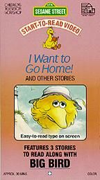 Sesame Street   Start To Read Video I Want to Go Home VHS