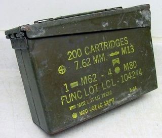   Can 7.62mm Used extensively in Vietnam Made by Lake City Arsenal, MO