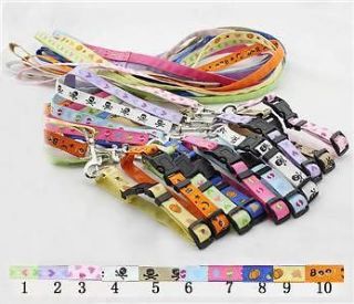 Dog Collars and Dog Leashes Wholesale Pet dog Collar and leads set 10 