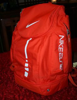 Nike Elite Ball Carry Backpack Orange Basketball Bag Hoops Bolsa 