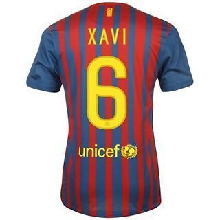 Mens F.C Barcelona Authentic Nike 2011 2012 Home Jersey Shirt   Xavi 