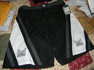 tapout mens martial arts mma ufc workout shorts trunks fighting