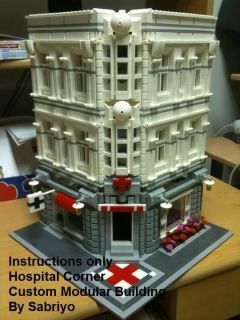 custom lego modular building instructions 003 hospital from canada 