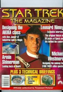 1999 Star Trek Magazine Leonard Nimoy Exclusive Interview Vulcan 