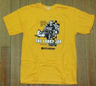 Loudon Road Race Series Larry Lap Benefit T Shirts YELLOW MEDIUM FREE 