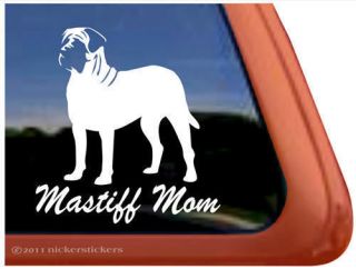 MASTIFF MOM ~ High Quality English Mastiff Dog Window Decal Sticker