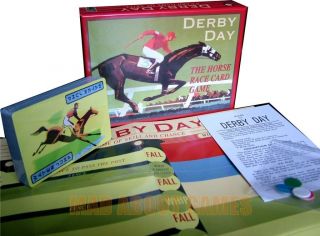 DERBY DAY * VINTAGE CARD GAME * HORSE RACING * CHILDREN MEN´S KIDS 