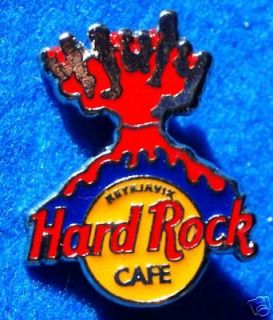   ICELANDIC *4th JULY* VOLCANO HOT LAVA ERUPTION Hard Rock Cafe PINS