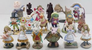 18 x Disney Alice in Wonderland Adventures in Figureland Mini Figures 