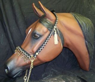 life size bay arabian horse head new time left $