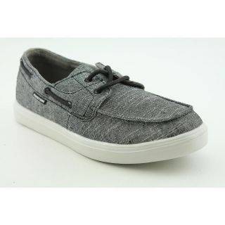 kustom approach mens size 8 black canvas boat shoes