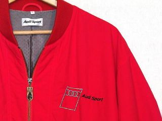 Audi Sport vintage red jacket / mens S / polyamide fabric / fantastic 