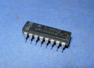 linear lm13600an nsc 16 pin dip dual op amp nos