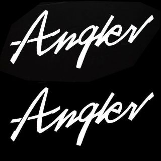 lund angler boat decals pair decal time left $ 34