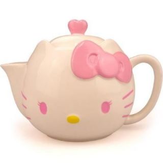   CERAMIC TEAPOT PINK BOW Easy Convenient Use Design Home / Office