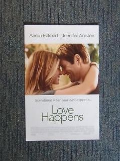Newly listed LOVE HAPPENS POSTER Aaron Eckhart Jennifer Aniston