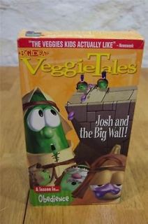 veggie tales josh and the big wall vhs video obedience