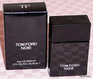 Tom Ford NOIR NEW Cologne Eau de Parfum .2 New in Box  Stocking 