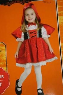 new little red riding hood dress up costume 3t 4t